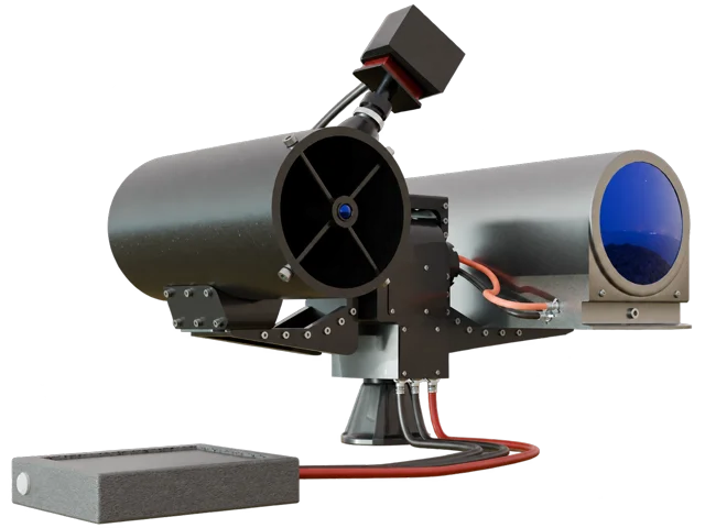 Concept render of the PowerIn.Space ground optical unit